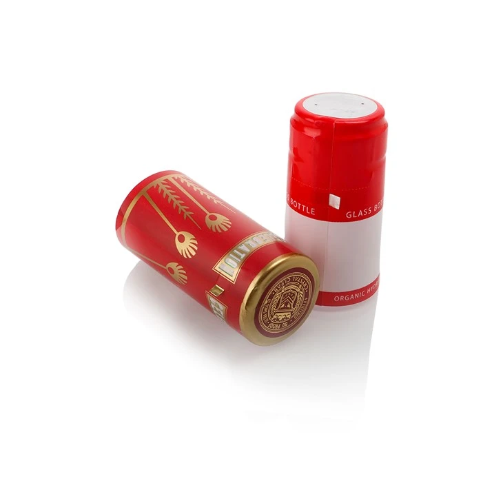 Customized Personalized PVC Capsules Plastic Cap For Liquor