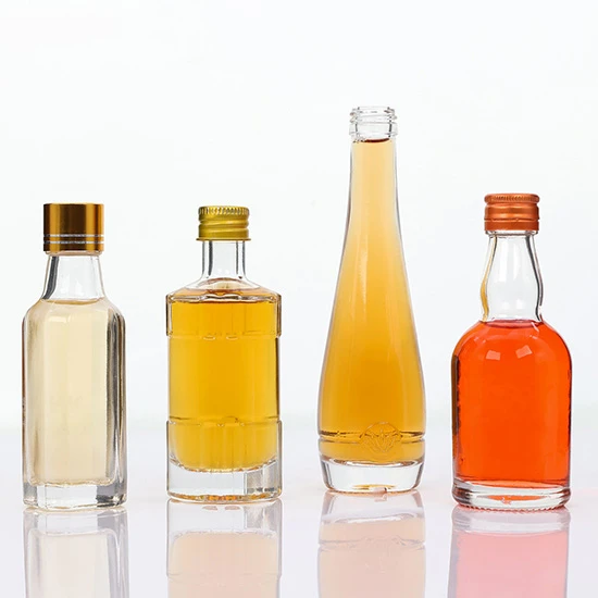Typical mini bottle closure choices