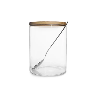 Borosilicate Glass Jars With Bamboo Lids Canning Mason Jar