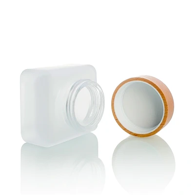 Cosmetic Empty Frosted Glass Cream Jar 30g 50g 100g