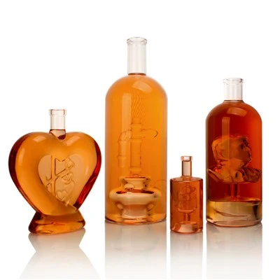 Unique Custom Shape Glass Bottle For Liquor